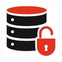 Server Security and secure iocn concept vector