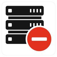 Remove Server and share iocn concept vector