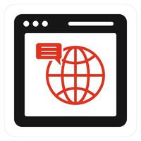 Web Browser and browser icon concept vector