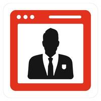 User Details and user icon concept vector