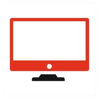 Desktop and screen icon concept vector