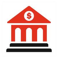 Bank and loan icon concept vector