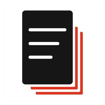 Duplicate Document and copy icon concept vector