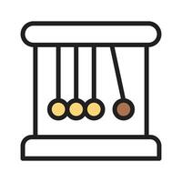 A Newtons cradle demonstrating principles of physics and motion vector
