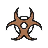 A biohazard symbol warning of dangerous biological materials vector