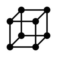 A blockchain network representing decentralized data and cryptocurrency vector