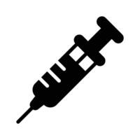Syringe for injecting or extracting liquids, symbolizing medical and biological sciences vector