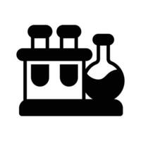 Multiple test tubes filled with liquids for lab experiments and research vector