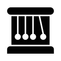A Newtons cradle demonstrating principles of physics and motion vector