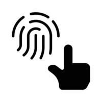 A fingerprint scanner used for secure authentication and identification vector