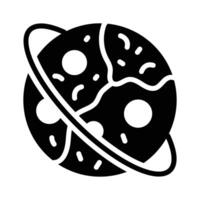 Icon of outer space, planets, and stars, representing astronomy and space science vector
