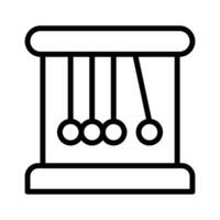 A Newtons cradle demonstrating principles of physics and motion vector