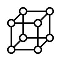 A blockchain network representing decentralized data and cryptocurrency vector