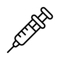 Syringe for injecting or extracting liquids, symbolizing medical and biological sciences vector