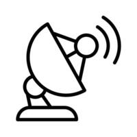 Satellite dish for receiving and transmitting signals for communication vector