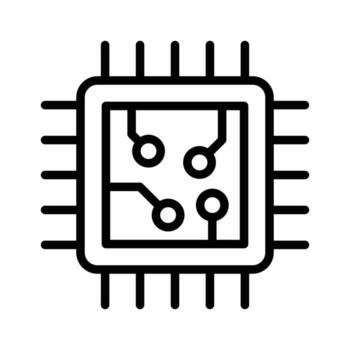 un pastilla representando Procesando y informática en electrónico dispositivos vector