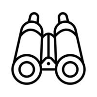 Binoculars used for viewing distant objects, often for exploration or observation vector
