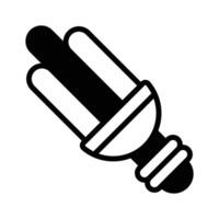 Energy efficient CFL light bulb used for saving electricity vector