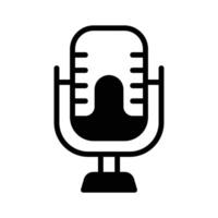 Microphone for recording audio or amplifying sound vector