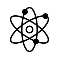 Icon showing an atom, with electrons orbiting the nucleus, representing physics vector