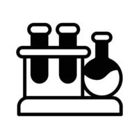 Multiple test tubes filled with liquids for lab experiments and research vector