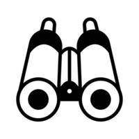 Binoculars used for viewing distant objects, often for exploration or observation vector