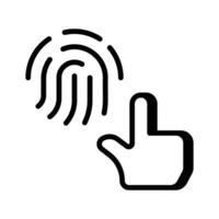 A fingerprint scanner used for secure authentication and identification vector