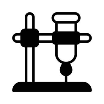 laboratorio aparato conjunto arriba para ejecutando científico experimentos y pruebas vector