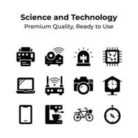 Take a look at this amazing icons set of science and technology vector