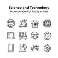 Take a look at this amazing icons set of science and technology vector