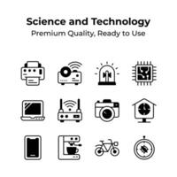 Take a look at this amazing icons set of science and technology vector