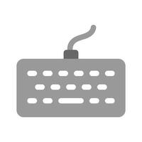 A simple keyboard icon representing typing, input, or computer usage vector