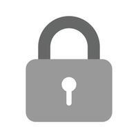 A lock icon symbolizing security, privacy, or protection vector