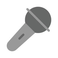 A microphone icon showing audio recording, speaking, or broadcasting vector