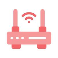 A WiFi router, representing wireless connectivity or internet services vector