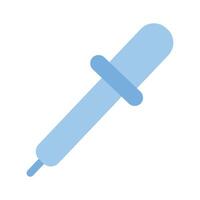 A dropper tool, representing precision, color picking, or medical use vector