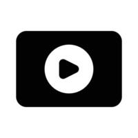 play button symbolizing media playback or online content vector