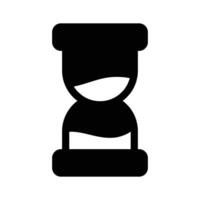 Hourglass representing time passing, deadlines, or waiting vector