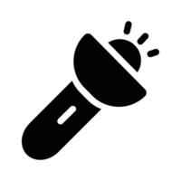 Flashlight icon representing light, search, or discovery vector