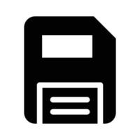 File saving, storage, retro computing, icon of floppy disc in trendy style vector