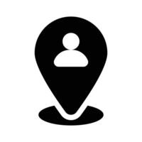 User location design in modern style vector