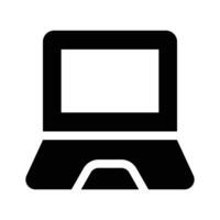 A simple laptop design, computer, online work, technology, vector