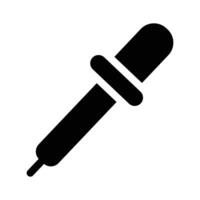 A dropper tool, representing precision, color picking, or medical use vector