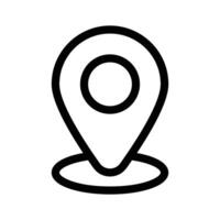 Location pin representing geolocation, GPS, or a specific place design vector
