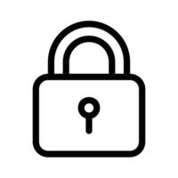 A lock icon symbolizing security, privacy, or protection vector