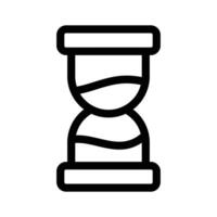 Hourglass representing time passing, deadlines, or waiting vector