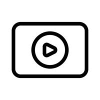 play button symbolizing media playback or online content vector