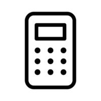 Calculator icon for financial, educational, or mathematical calculations vector