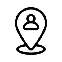 User location design in modern style vector