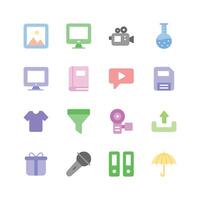 Collection of user interface and web icons, ready for premium use vector